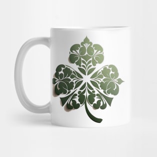 Saint Patrick's day shamrock leaf - intricate 3D design ! Mug